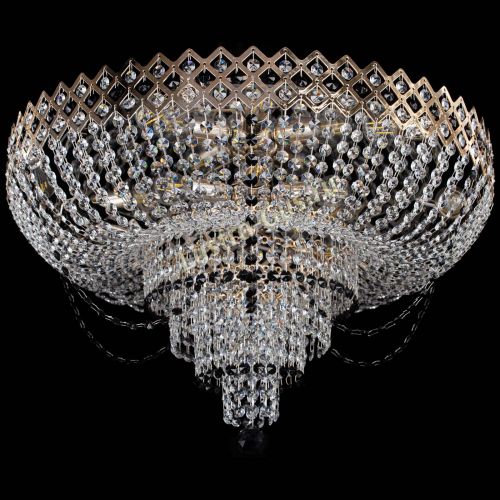 Люстра Корона №11 черная в Новокузнецке Гусь Хрустальный