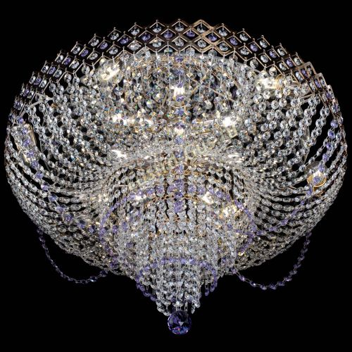 Люстра Корона №11 фиолетовая в Новокузнецке Гусь Хрустальный