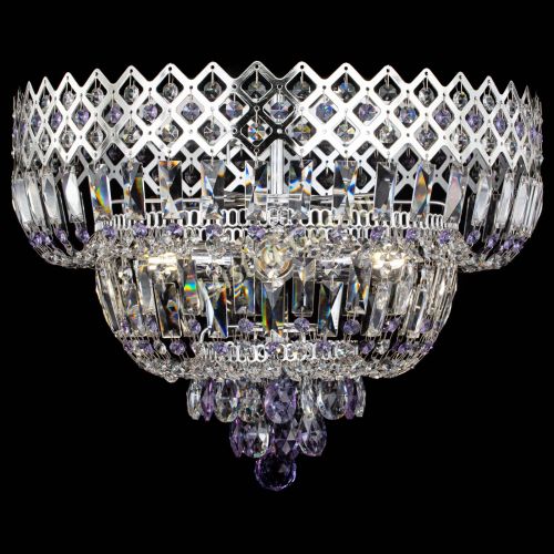 Люстра Корона №5 фиолетовая в Новокузнецке Гусь Хрустальный