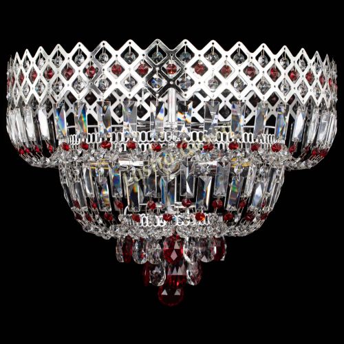 Люстра Корона №5 красная в Новокузнецке Гусь Хрустальный