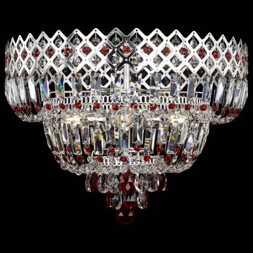 Люстра Корона №5 красная в Новокузнецке Гусь Хрустальный
