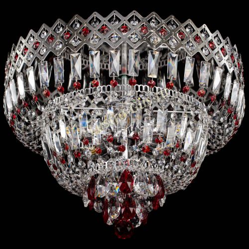 Люстра Корона №5 красная в Новокузнецке Гусь Хрустальный