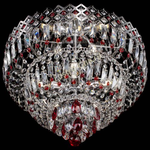 Люстра Корона №5 красная в Новокузнецке Гусь Хрустальный