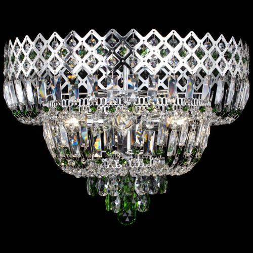 Люстра Корона №5 зеленая в Новокузнецке Гусь Хрустальный