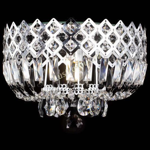 Люстра Корона пластинка №1 черная в Новокузнецке Гусь Хрустальный