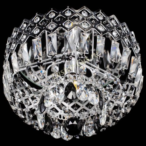 Люстра Корона пластинка №1 черная в Новокузнецке Гусь Хрустальный