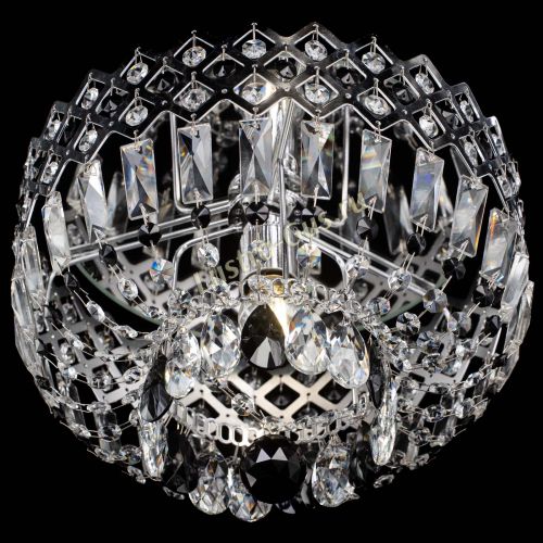 Люстра Корона пластинка №1 черная в Новокузнецке Гусь Хрустальный