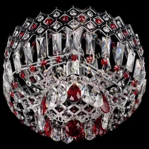 Люстра Корона пластинка №1 красная в Новокузнецке Гусь Хрустальный