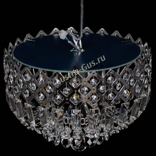 Люстра Корона пластинка №1 синяя в Новокузнецке Гусь Хрустальный