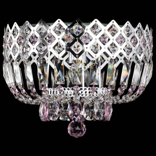 Люстра Корона пластинка №1 розовая в Новокузнецке Люстра Корона пластинка №1 розовая в Новокузнецке