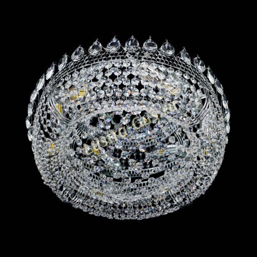 Люстра Корона Сетка 450 мм в Новокузнецке Гусь Хрустальный