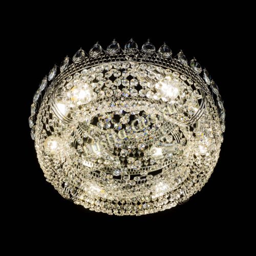 Люстра Корона Сетка 450 мм в Новокузнецке Гусь Хрустальный