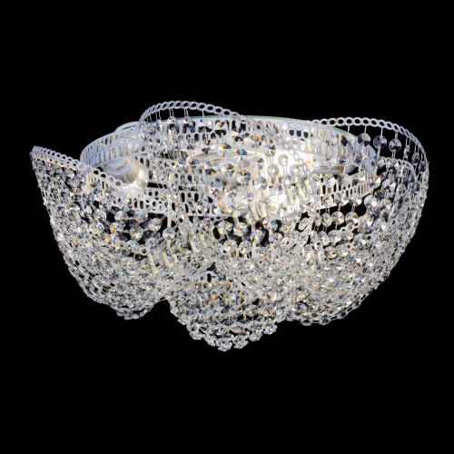 Люстра Космея №3 Белая в Новокузнецке Гусь Хрустальный