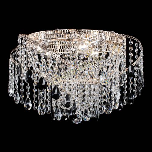 Люстра Космея №4 черная в Новокузнецке Гусь Хрустальный