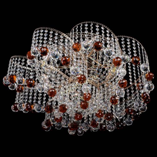 Люстра Космея №6 шар 40 мм чайная в Новокузнецке Гусь Хрустальный