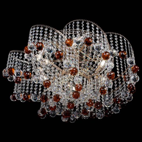 Люстра Космея №6 шар 40 мм чайная в Новокузнецке Гусь Хрустальный