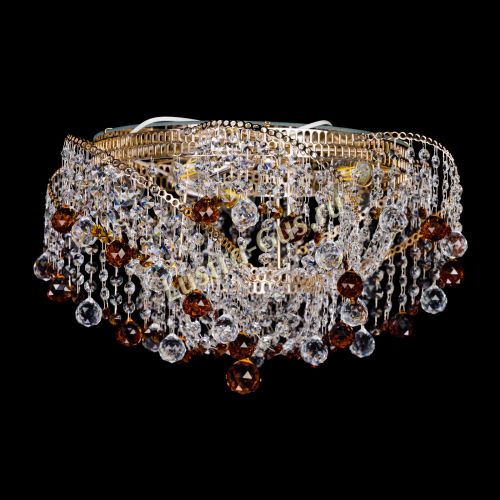 Люстра Космея шар 40 мм чайная в Новокузнецке Гусь Хрустальный