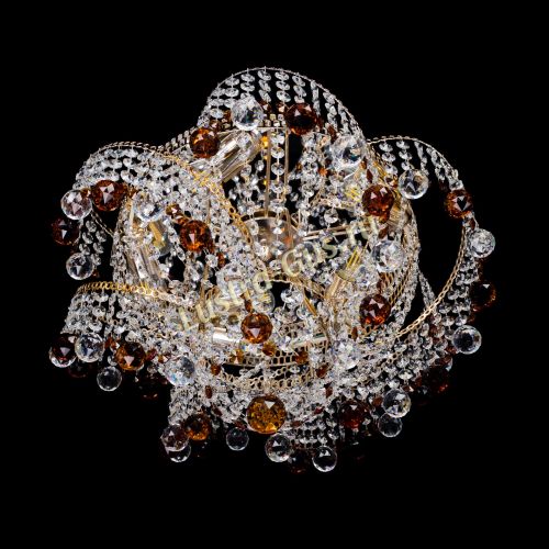 Люстра Космея шар 40 мм чайная в Новокузнецке Гусь Хрустальный