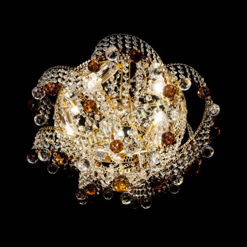 Люстра Космея шар 40 мм чайная в Новокузнецке Гусь Хрустальный