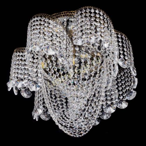 Люстра Космея Водоворот Веер под бронзу в Новокузнецке Гусь Хрустальный