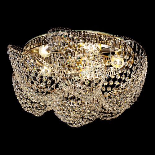 Люстра Космея №1, диаметр - 520 мм, цвет - золото Гусь Хрустальный