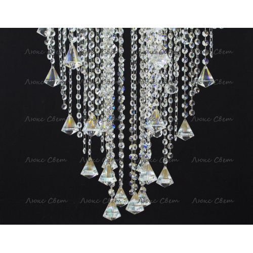 Люстра Космос 5 ламп конус 40 мм длинная  в Новокузнецке Гусь Хрустальный