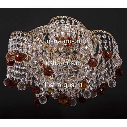 Люстра Космос шар 40 мм чайная в Новокузнецке Гусь Хрустальный