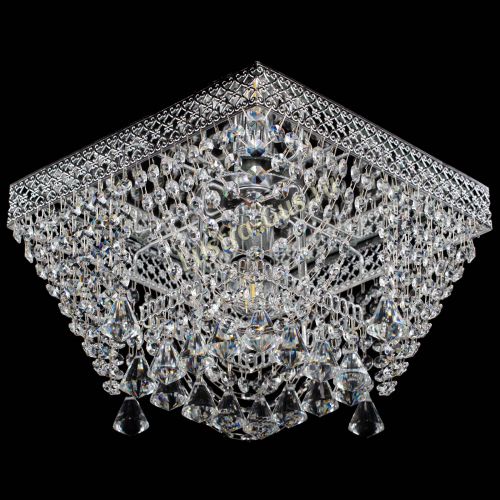 Люстра Квадрат №12 конусы в Новокузнецке Гусь Хрустальный