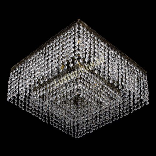 Люстра Квадрат №3 под бронзу в Новокузнецке Гусь Хрустальный