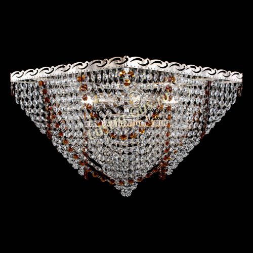 Люстра Квадрат Бриз чайная в Новокузнецке Гусь Хрустальный