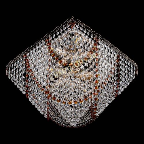 Люстра Квадрат Бриз чайная в Новокузнецке Гусь Хрустальный