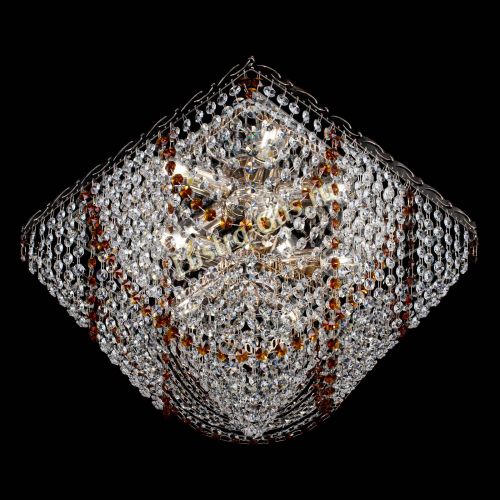 Люстра Квадрат Бриз чайная в Новокузнецке Гусь Хрустальный