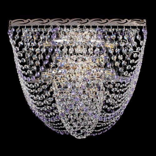 Люстра Квадрат Бриз фиолетовая в Новокузнецке Гусь Хрустальный