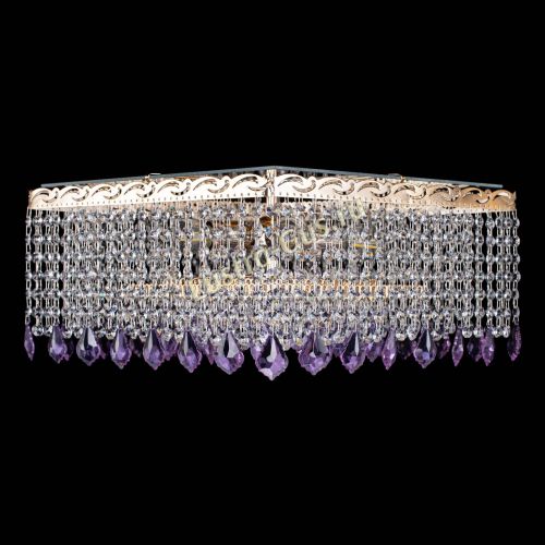 Люстра Квадрат Гамма Дубик цветная в Новокузнецке Гусь Хрустальный