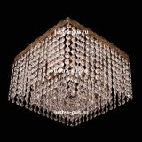 Люстра Квадрат Оптикон, диаметр - 300 мм, цвет - золото, Люстры Гусь Хрустальный Люстра Квадрат Оптикон, диаметр - 300 мм, цвет - золото, Люстры Гусь Хрустальный