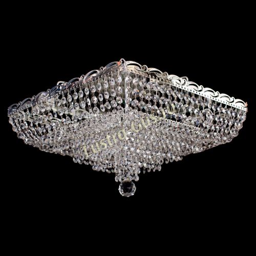 Люстра Квадрат Капель в Новокузнецке Гусь Хрустальный