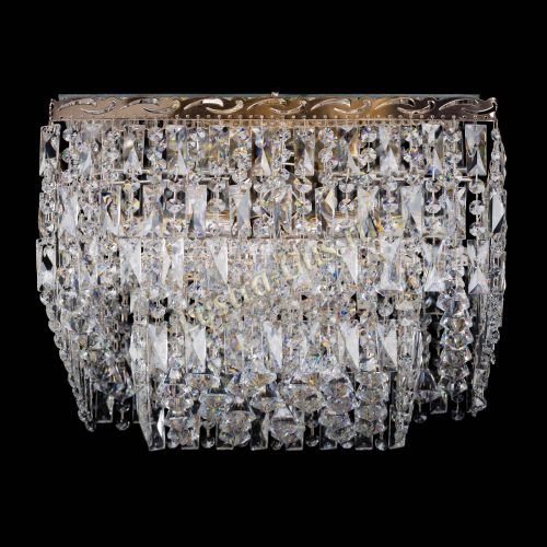 Люстра Квадрат Каскад с пластинками в Новокузнецке Гусь Хрустальный