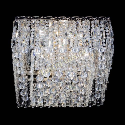 Люстра Квадрат Каскад с пластинками в Новокузнецке Гусь Хрустальный