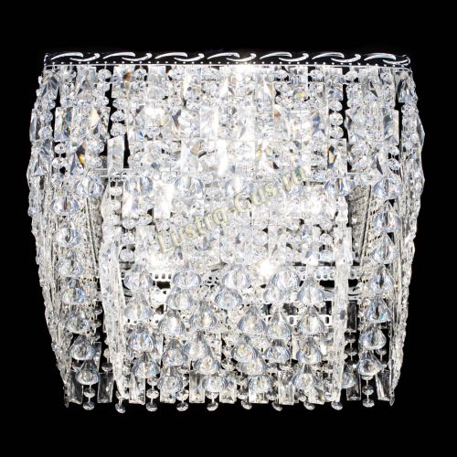 Люстра Квадрат Каскад с пластинками в Новокузнецке Гусь Хрустальный