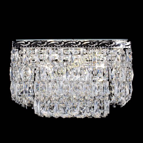 Люстра Квадрат Каскад с пластинками в Новокузнецке Гусь Хрустальный