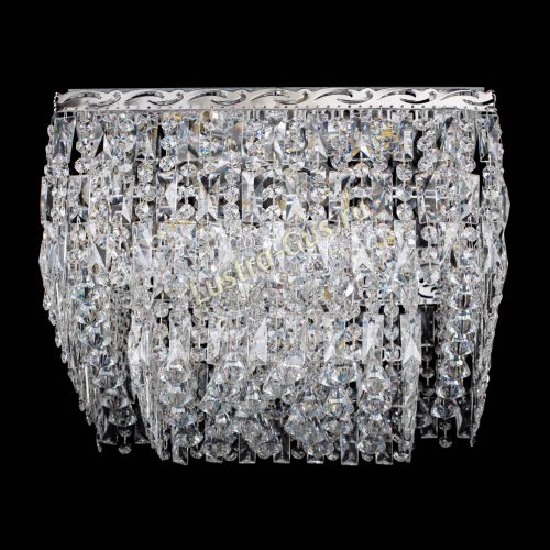 Люстра Квадрат Каскад с пластинками в Новокузнецке Гусь Хрустальный