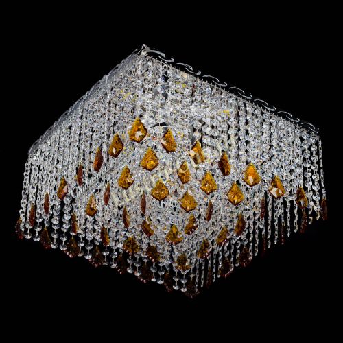 Люстра Квадрат Оптикон Лепестки чайная в Новокузнецке Гусь Хрустальный