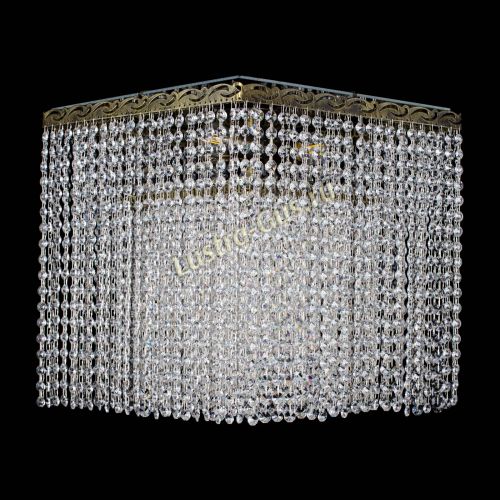 Люстра Квадрат Оптикон плюс под бронзу в Новокузнецке Гусь Хрустальный