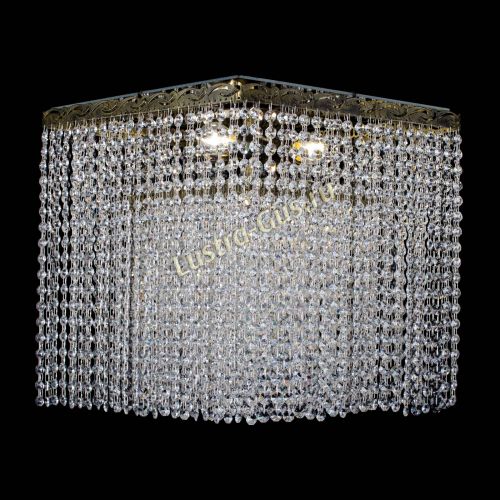 Люстра Квадрат Оптикон плюс под бронзу в Новокузнецке Гусь Хрустальный