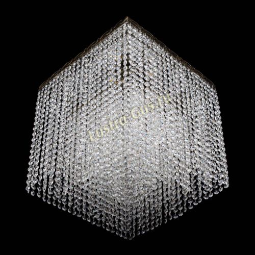 Люстра Квадрат Оптикон плюс под бронзу в Новокузнецке Гусь Хрустальный