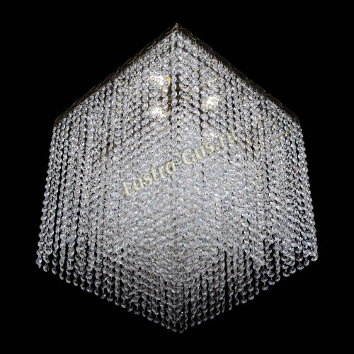 Люстра Квадрат Оптикон плюс под бронзу в Новокузнецке Гусь Хрустальный