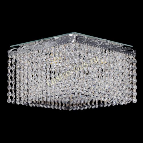 Люстра Квадрат Оптикон 3 лампы в Новокузнецке Гусь Хрустальный