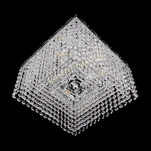 Люстра Квадрат Оптикон 3 лампы в Новокузнецке Гусь Хрустальный