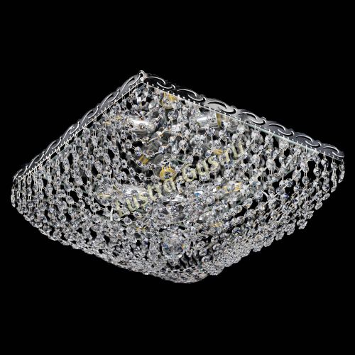 Люстра Квадрат Сетка в Новокузнецке Гусь Хрустальный