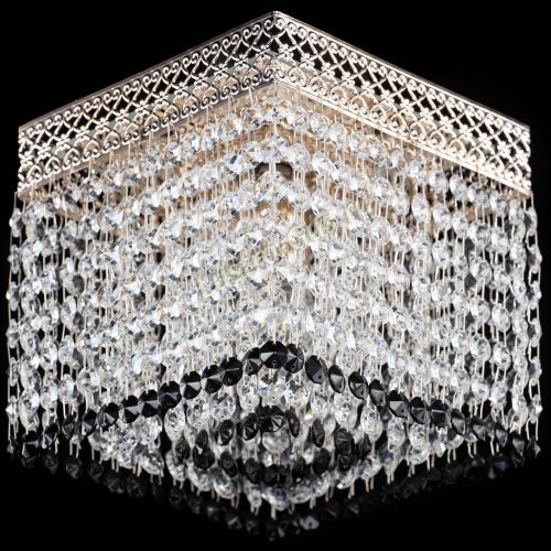 Люстра Квадрат Венеция №1 черная в Новокузнецке Гусь Хрустальный